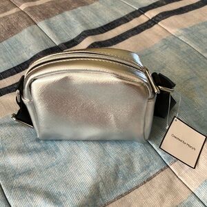 MACY’S, crossbody bag, silver